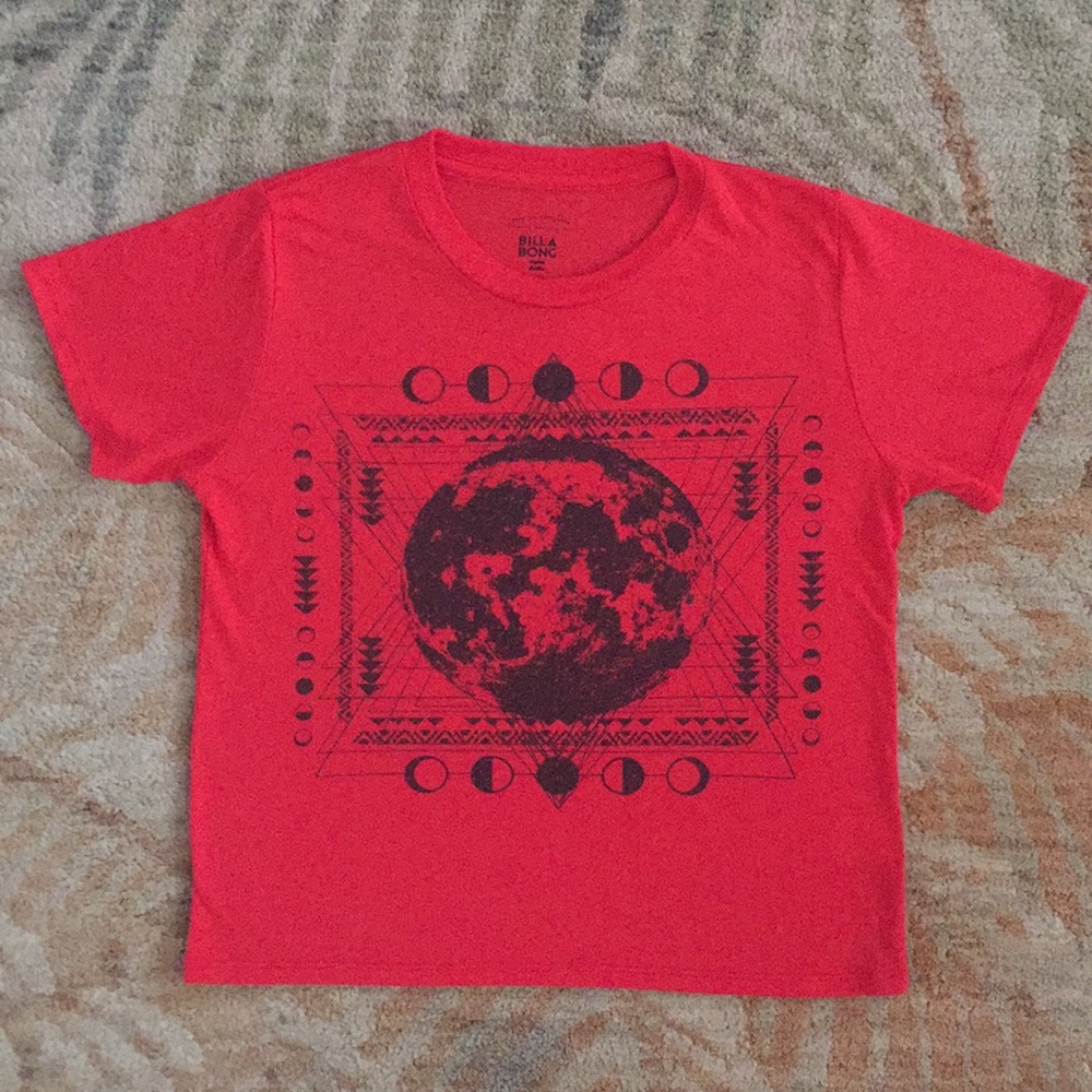 Red Billabong Crop Top